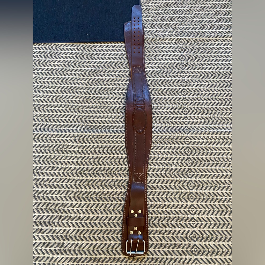 Vintage Multi-Grip Genuine Leather Weight Lifting Belt